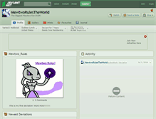 Tablet Screenshot of mewtworulestheworld.deviantart.com