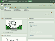 Tablet Screenshot of chibifriends.deviantart.com