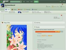 Tablet Screenshot of momoneharuki.deviantart.com