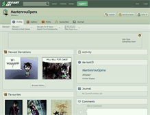 Tablet Screenshot of mantenrouopera.deviantart.com