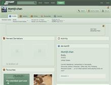 Tablet Screenshot of momiji-chan.deviantart.com