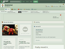 Tablet Screenshot of dixiehellcat.deviantart.com