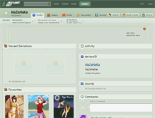 Tablet Screenshot of mazahaka.deviantart.com