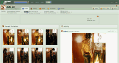 Desktop Screenshot of dude-girl.deviantart.com