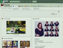 Tablet Screenshot of ellumiel.deviantart.com
