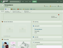 Tablet Screenshot of fernandaxxx.deviantart.com