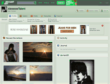 Tablet Screenshot of alexxxxxtalent.deviantart.com