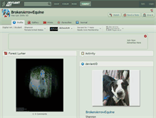 Tablet Screenshot of brokenarrowequine.deviantart.com