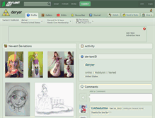 Tablet Screenshot of deryer.deviantart.com