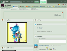 Tablet Screenshot of mr-cloud.deviantart.com