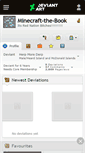 Mobile Screenshot of minecraft-the-book.deviantart.com