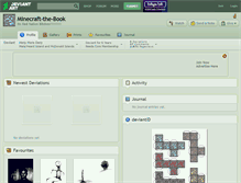 Tablet Screenshot of minecraft-the-book.deviantart.com
