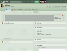 Tablet Screenshot of lolu-plz.deviantart.com