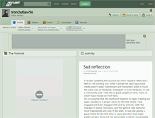 Tablet Screenshot of ironoutlaw56.deviantart.com