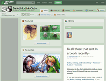 Tablet Screenshot of dark-linkxlink-club.deviantart.com