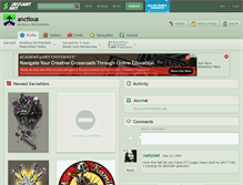 Tablet Screenshot of anctious.deviantart.com
