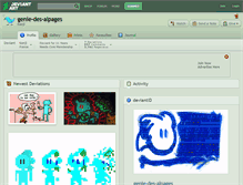 Tablet Screenshot of genie-des-alpages.deviantart.com