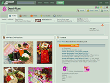 Tablet Screenshot of demi-plum.deviantart.com