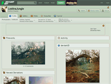 Tablet Screenshot of lostinajungle.deviantart.com