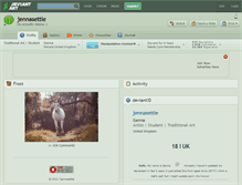 Tablet Screenshot of jennasettle.deviantart.com