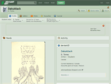 Tablet Screenshot of daksattack.deviantart.com