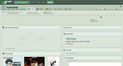 Desktop Screenshot of hypersango.deviantart.com