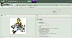 Desktop Screenshot of missquark.deviantart.com