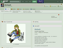 Tablet Screenshot of missquark.deviantart.com