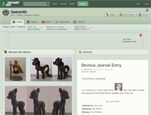 Tablet Screenshot of gearsmith.deviantart.com
