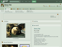 Tablet Screenshot of ebony-tala.deviantart.com