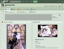 Tablet Screenshot of ablackinkartist.deviantart.com