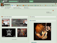Tablet Screenshot of jtphoto93.deviantart.com