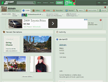 Tablet Screenshot of akirain.deviantart.com