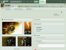 Tablet Screenshot of mongski.deviantart.com
