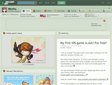 Tablet Screenshot of micchu.deviantart.com