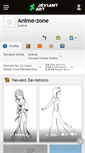 Mobile Screenshot of anime-zone.deviantart.com