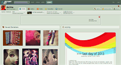 Desktop Screenshot of decima.deviantart.com