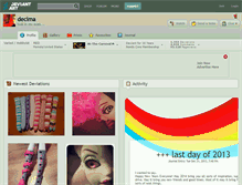 Tablet Screenshot of decima.deviantart.com