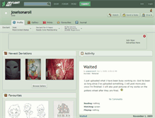 Tablet Screenshot of joseisonaroll.deviantart.com