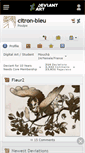 Mobile Screenshot of citron-bleu.deviantart.com
