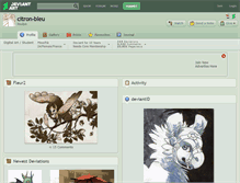 Tablet Screenshot of citron-bleu.deviantart.com