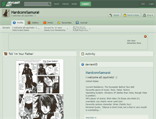 Tablet Screenshot of hardcoresamurai.deviantart.com