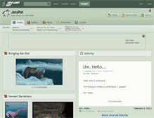 Tablet Screenshot of jesspot.deviantart.com