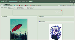 Desktop Screenshot of cutegaby.deviantart.com