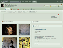 Tablet Screenshot of charlottealexander.deviantart.com