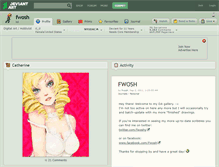 Tablet Screenshot of fwosh.deviantart.com