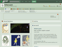 Tablet Screenshot of koharu-pyon.deviantart.com