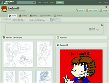 Tablet Screenshot of joesam88.deviantart.com