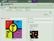 Tablet Screenshot of misslovable1234.deviantart.com
