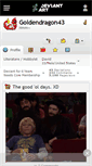 Mobile Screenshot of goldendragon43.deviantart.com